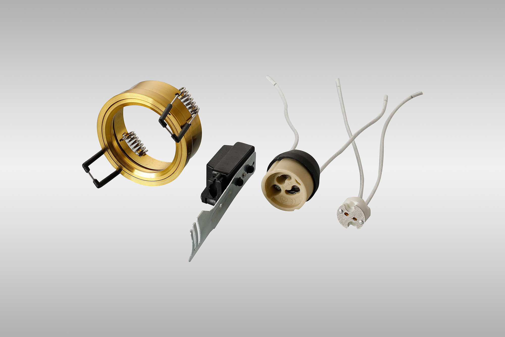 IL30800BR  Aged Brass Downlight Component Kit With Lampholders